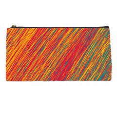 Orange Van Gogh pattern Pencil Cases