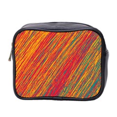 Orange Van Gogh pattern Mini Toiletries Bag 2-Side