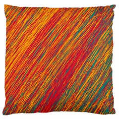 Orange Van Gogh pattern Standard Flano Cushion Case (Two Sides)