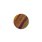 Yellow, purple and green Van Gogh pattern 1  Mini Magnets Front