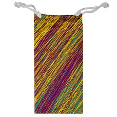 Yellow, purple and green Van Gogh pattern Jewelry Bags