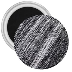 Black and White decorative pattern 3  Magnets