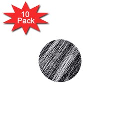 Black And White Decorative Pattern 1  Mini Buttons (10 Pack)  by Valentinaart