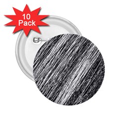 Black and White decorative pattern 2.25  Buttons (10 pack) 