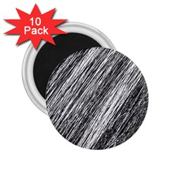 Black and White decorative pattern 2.25  Magnets (10 pack) 