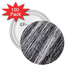 Black and White decorative pattern 2.25  Buttons (100 pack) 