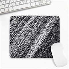 Black And White Decorative Pattern Large Mousepads by Valentinaart