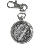 Black and White decorative pattern Key Chain Watches Front