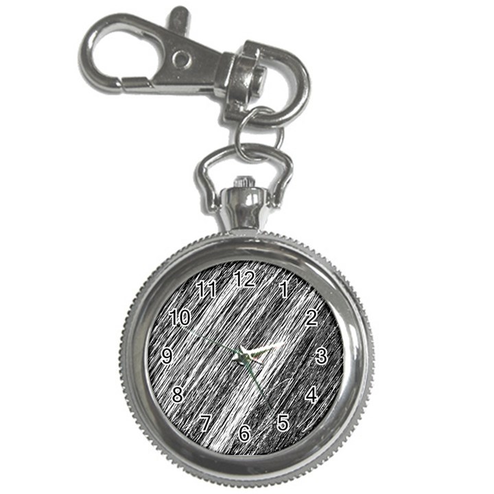 Black and White decorative pattern Key Chain Watches