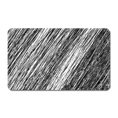 Black and White decorative pattern Magnet (Rectangular)