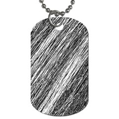 Black and White decorative pattern Dog Tag (One Side)