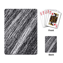 Black and White decorative pattern Playing Card