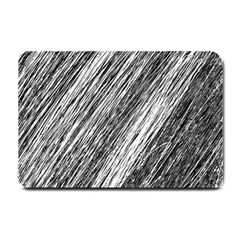 Black and White decorative pattern Small Doormat 