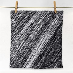 Black and White decorative pattern Face Towel