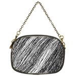 Black and White decorative pattern Chain Purses (One Side)  Front