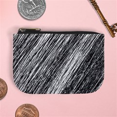 Black and White decorative pattern Mini Coin Purses