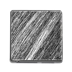 Black and White decorative pattern Memory Card Reader (Square)