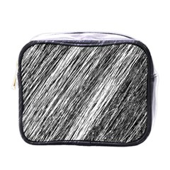 Black and White decorative pattern Mini Toiletries Bags