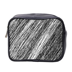 Black and White decorative pattern Mini Toiletries Bag 2-Side