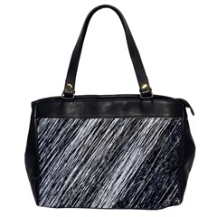 Black and White decorative pattern Office Handbags