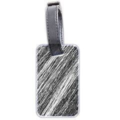 Black and White decorative pattern Luggage Tags (Two Sides)