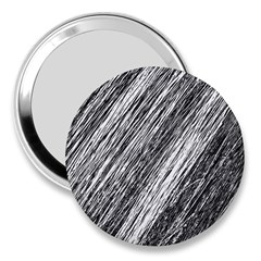 Black and White decorative pattern 3  Handbag Mirrors