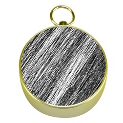 Black and White decorative pattern Gold Compasses