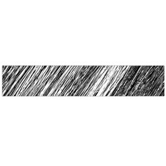 Black and White decorative pattern Flano Scarf (Large)