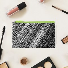 Black and White decorative pattern Cosmetic Bag (XS)