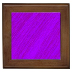 Purple Pattern Framed Tiles