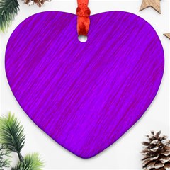 Purple Pattern Ornament (heart) 