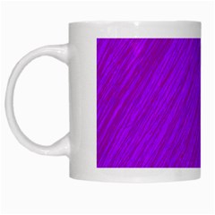 Purple Pattern White Mugs by Valentinaart