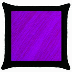 Purple Pattern Throw Pillow Case (black)