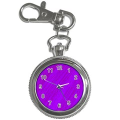 Purple Pattern Key Chain Watches by Valentinaart