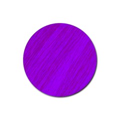 Purple Pattern Rubber Round Coaster (4 Pack) 