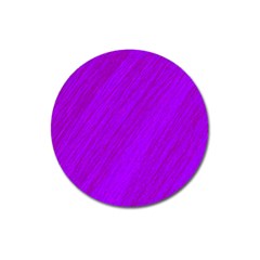 Purple Pattern Magnet 3  (round) by Valentinaart