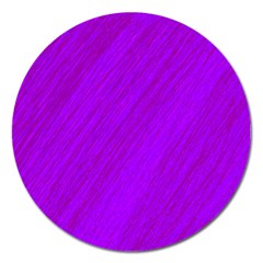 Purple Pattern Magnet 5  (round)