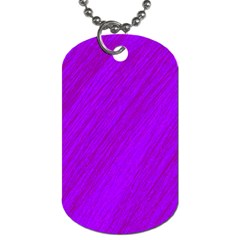 Purple Pattern Dog Tag (one Side)