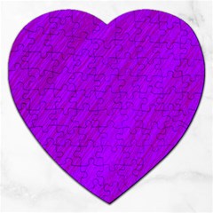 Purple Pattern Jigsaw Puzzle (heart)