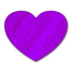 Purple Pattern Heart Mousepads