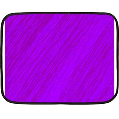 Purple Pattern Double Sided Fleece Blanket (mini)  by Valentinaart