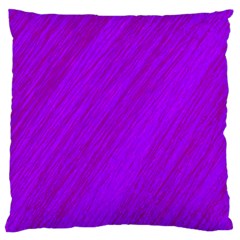 Purple Pattern Large Cushion Case (one Side) by Valentinaart