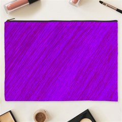 Purple Pattern Cosmetic Bag (xxxl)  by Valentinaart