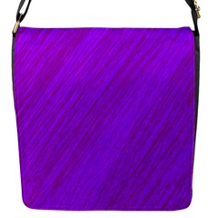 Purple Pattern Flap Messenger Bag (s)