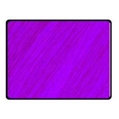 Purple Pattern Double Sided Fleece Blanket (small) 