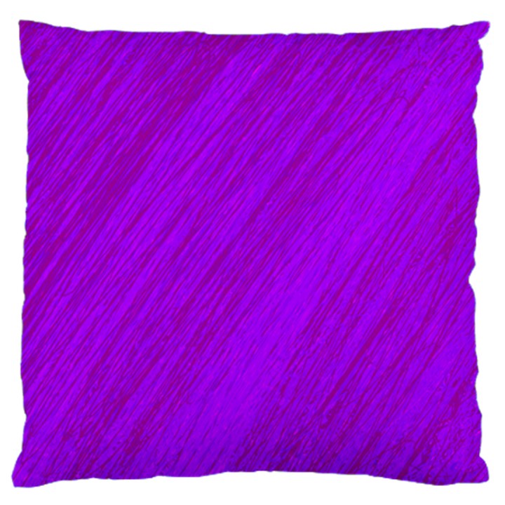 Purple pattern Large Flano Cushion Case (One Side)