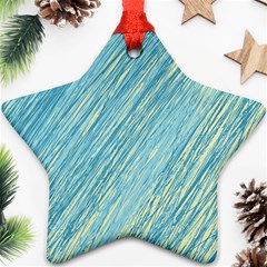 Light Blue Pattern Ornament (star) 