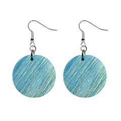 Light Blue Pattern Mini Button Earrings