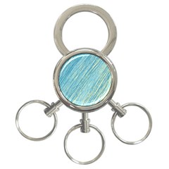 Light Blue Pattern 3-ring Key Chains