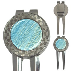 Light Blue Pattern 3-in-1 Golf Divots